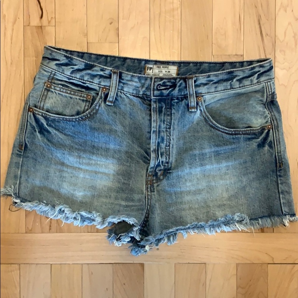 Free People Jean shorts